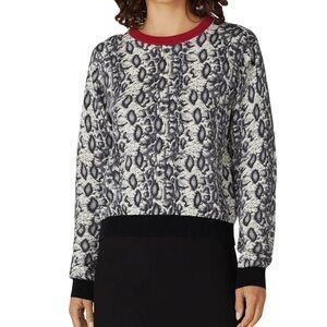 Koche Collective Women’s Python Print Crewneck Sweater Like New Orig $229